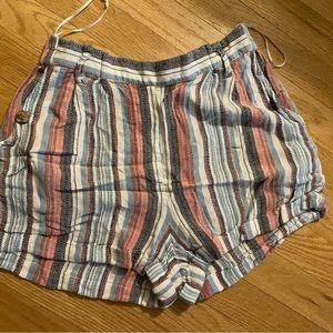 Colorful striped shorts